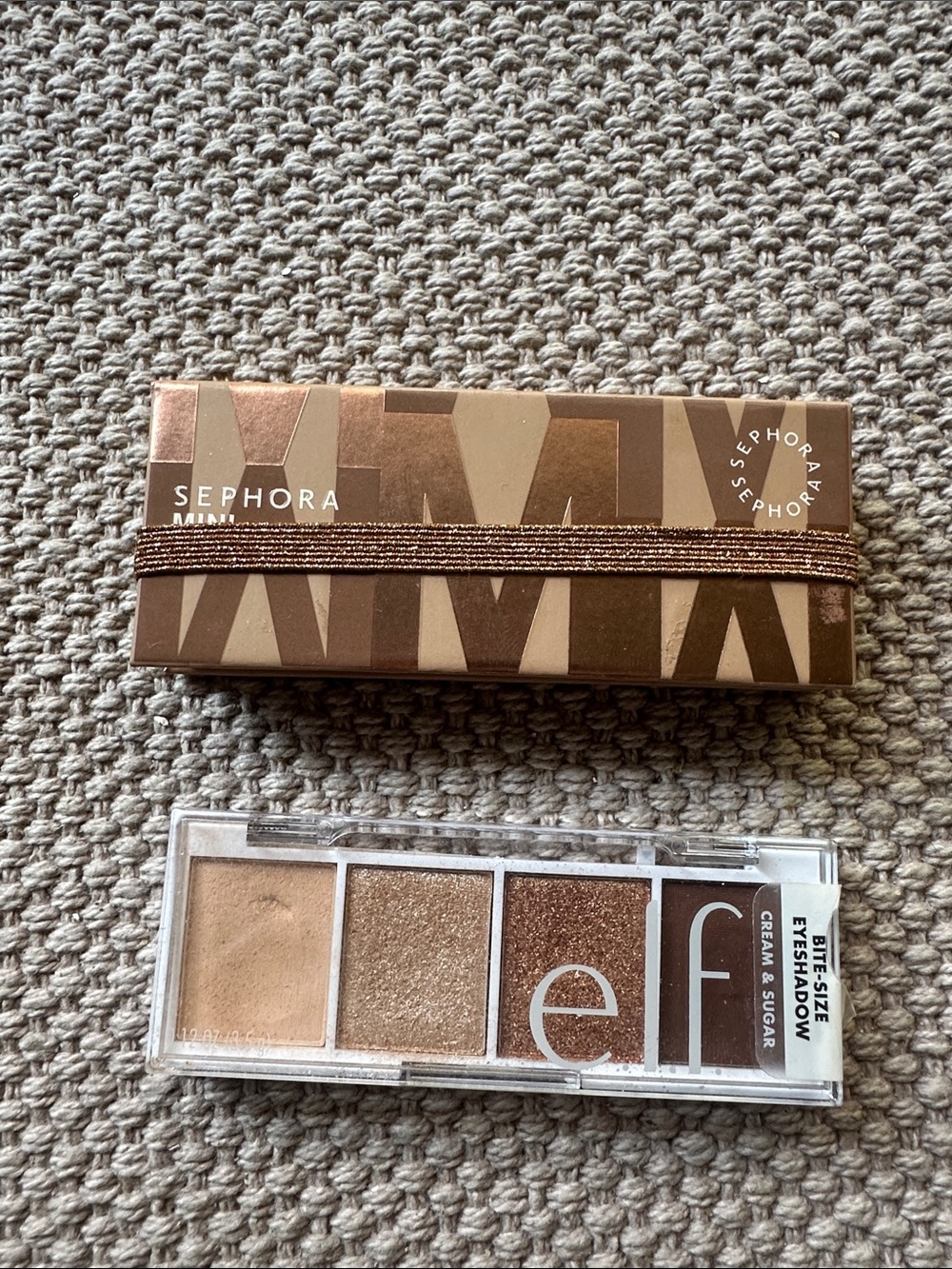 Sephora Mini Eyeshadow Palette - and ELF mini palette Warm Brown & Bronze Tones - Picture 1 of 2